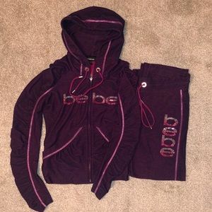 Bebe sweatsuit womens Clearance